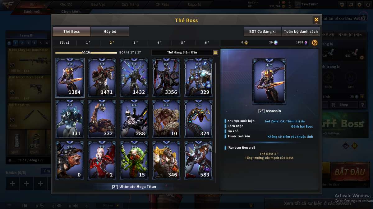 shop acc cf uy tin gia re